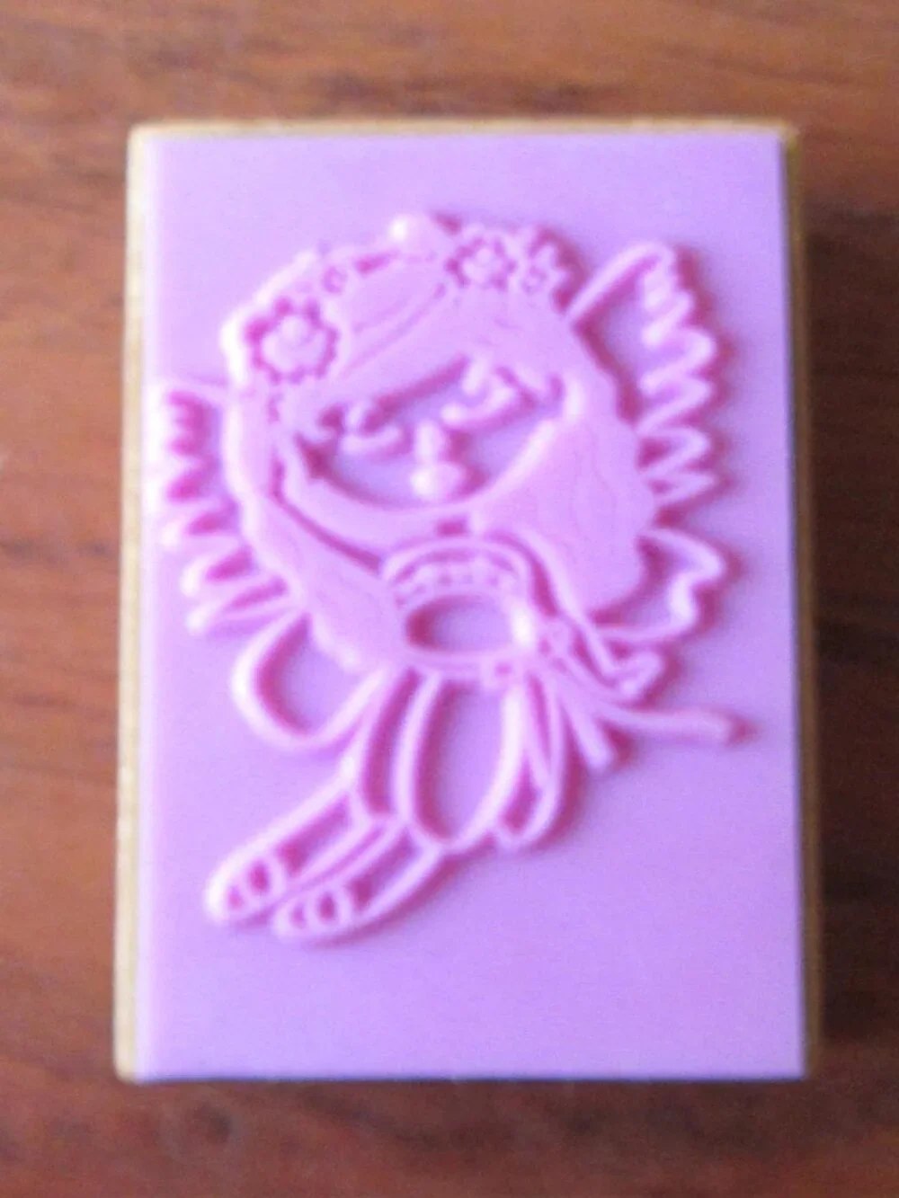 3 unused ink stamps princess, fairy godmother & fairy tale (W6719)